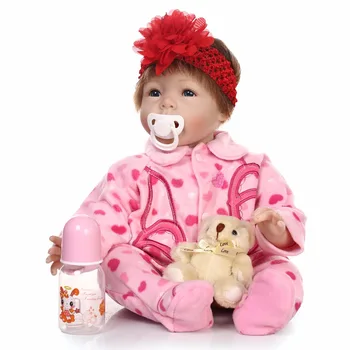 Nicery 20-22inch 50-55cm Bebe Reborn Doll Soft Silicone Boy Girl Toy Reborn Baby Doll Gift for Children Christmas Red Pink Dress
Nicery 20-22inch 50-55cm Bebe Reborn Doll Soft Silicone Boy Girl Toy Reborn Baby Doll Gift for Children Christmas Red Pink Dress