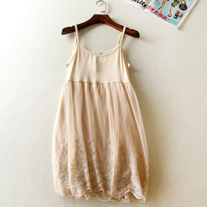 Spring Summer Lace Floral Embroidery Dress Women Mori Girl Sleeveless Mesh High Waist Spaghetti Strap Mini Party Dress C005
Spring Summer Lace Floral Embroidery Dress Women Mori Girl Sleeveless Mesh High Waist Spaghetti Strap Mini Party Dress C005