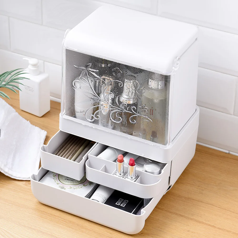 Desktop drawer cosmetic storage box flip waterproof dustproof ABS lipstick finishing box dresser storage box LM01141643 
Desktop drawer cosmetic storage box flip waterproof dustproof ABS lipstick finishing box dresser storage box LM01141643