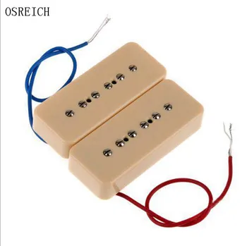 1 Set of 2 Pcs P90 Dog Ear Single Coil Pickups, Neck & Bridge,Cream
1 Set of 2 Pcs P90 Dog Ear Single Coil Pickups, Neck & Bridge,Cream