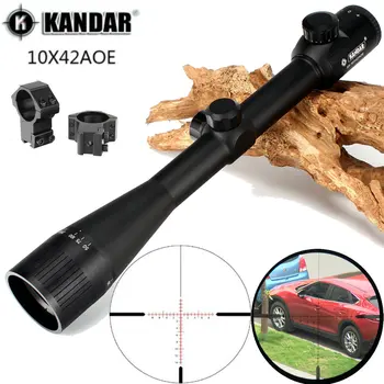 KANDAR 10x42 AOE Glass Reticle Red Illuminated RifleScope Fixed Magnification 10x Hunting Rifle Scope Tactical Optical Sight
KANDAR 10x42 AOE Glass Reticle Red Illuminated RifleScope Fixed Magnification 10x Hunting Rifle Scope Tactical Optical Sight