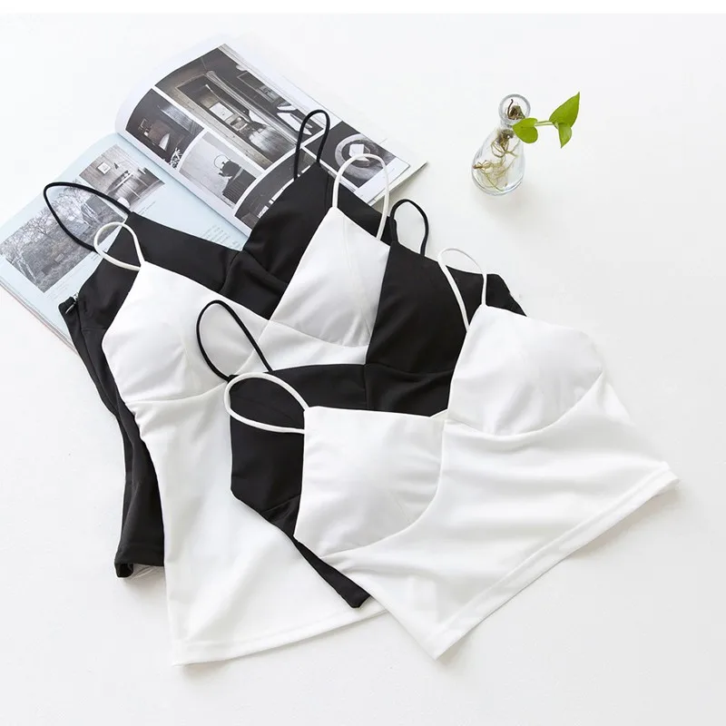 Women sexy bustier crop tops bralette female tops Deep V Neck Tank tops Camis Slim 2018 Summer Black White Strappy Camisole
Women sexy bustier crop tops bralette female tops Deep V Neck Tank tops Camis Slim 2018 Summer Black White Strappy Camisole