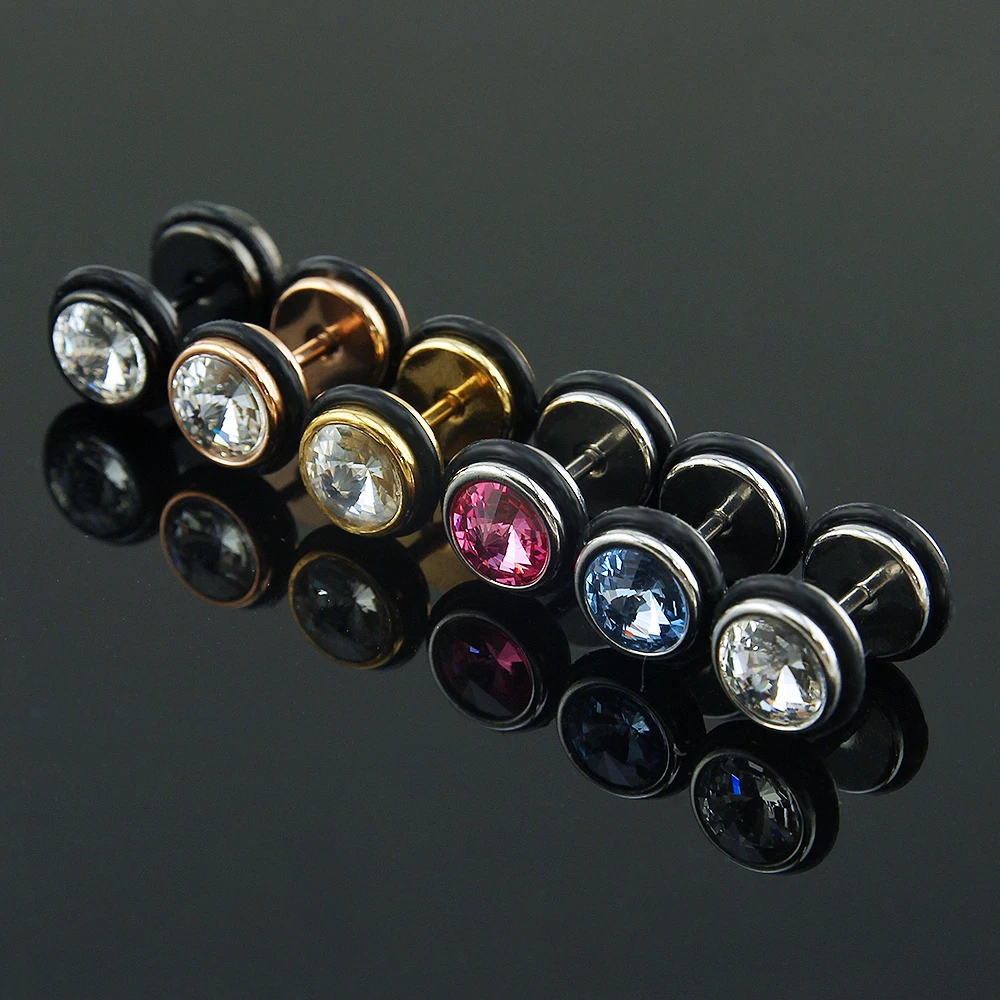 Gold crystal earrings ear stud double sided crystal earrings for men stainless steel black rhinestone earrings women jewelry
Gold crystal earrings ear stud double sided crystal earrings for men stainless steel black rhinestone earrings women jewelry