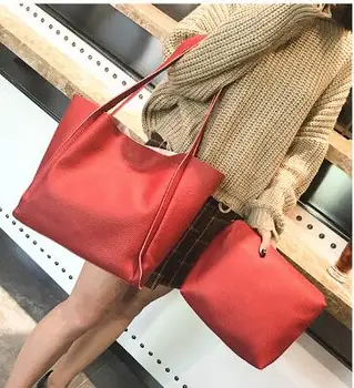 Free shipping 2018 Frans H The new spring and summer PU bag big buns mother bag two piece large handbag bag 
Free shipping 2018 Frans H The new spring and summer PU bag big buns mother bag two piece large handbag bag