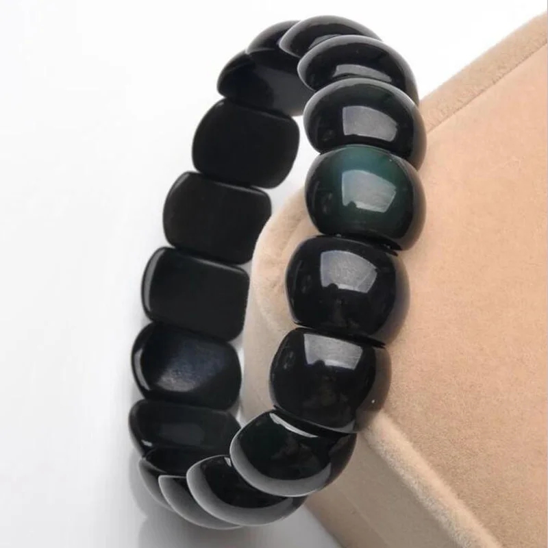 Fine Jewelry Natural Black Obsidian Carved Lucky Amulet Strand Bracelet for Women Men Jewelry
Fine Jewelry Natural Black Obsidian Carved Lucky Amulet Strand Bracelet for Women Men Jewelry
