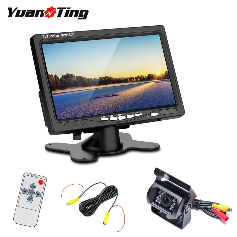 YuanTing 18 LED IR Night Vision Car Reversing Backup Camera Waterproof + 7" TFT LCD Mirror Monitor for 12V 24V Bus Truck Trailer
YuanTing 18 LED IR Night Vision Car Reversing Backup Camera Waterproof + 7" TFT LCD Mirror Monitor for 12V 24V Bus Truck Trailer