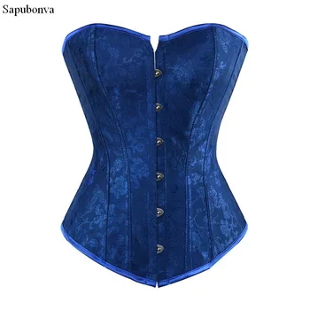 Sapubonva corset satin corsets and bustiers top lingerie push up blue flower print sexy overbust corselet victorian blue korsett
Sapubonva corset satin corsets and bustiers top lingerie push up blue flower print sexy overbust corselet victorian blue korsett