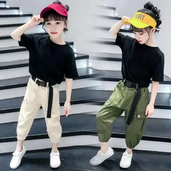 2019 Korean style girls 2 pcs set t-shirt+pants fashion summer girls suit 4-9t B930
2019 Korean style girls 2 pcs set t-shirt+pants fashion summer girls suit 4-9t B930