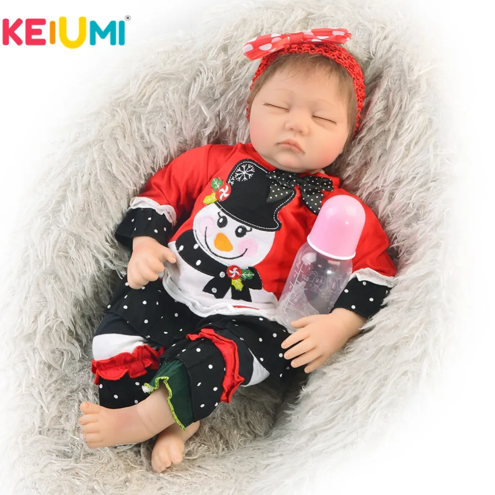 KEIUMI 22 Inch Realistic Reborn Baby Doll Soft Silicone Lifelike Sleeping Doll Baby Toy Kid Birthday Xmas Gift Menina Brinquedo
KEIUMI 22 Inch Realistic Reborn Baby Doll Soft Silicone Lifelike Sleeping Doll Baby Toy Kid Birthday Xmas Gift Menina Brinquedo