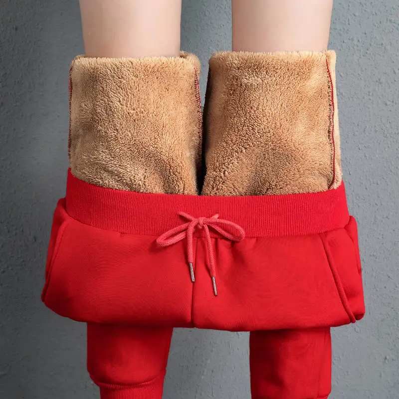 Plus Size 5XL Lambs Wool Winter Pants Women Plus Velvet Thick Cotton Pants High Waist Long Trousers Harem Pants Sweatpants C5148
Plus Size 5XL Lambs Wool Winter Pants Women Plus Velvet Thick Cotton Pants High Waist Long Trousers Harem Pants Sweatpants C5148