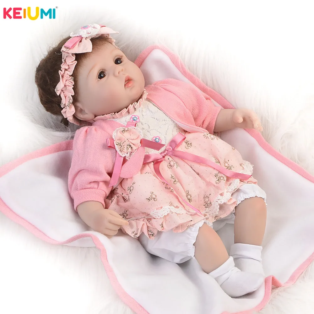 17 Inch Handmade Doll Reborn Babies Cloth Body Vinyl Boneca Reborn Baby Toy For Fashion Princess Birthday Playmate Gifts
17 Inch Handmade Doll Reborn Babies Cloth Body Vinyl Boneca Reborn Baby Toy For Fashion Princess Birthday Playmate Gifts