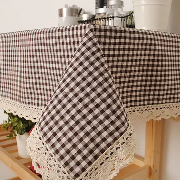 Plaid Table Cloth with Lace Linen Literary artistic Lattice Tablecloth Print Dustproof Rectangular Table Cover Free Shipping
Plaid Table Cloth with Lace Linen Literary artistic Lattice Tablecloth Print Dustproof Rectangular Table Cover Free Shipping