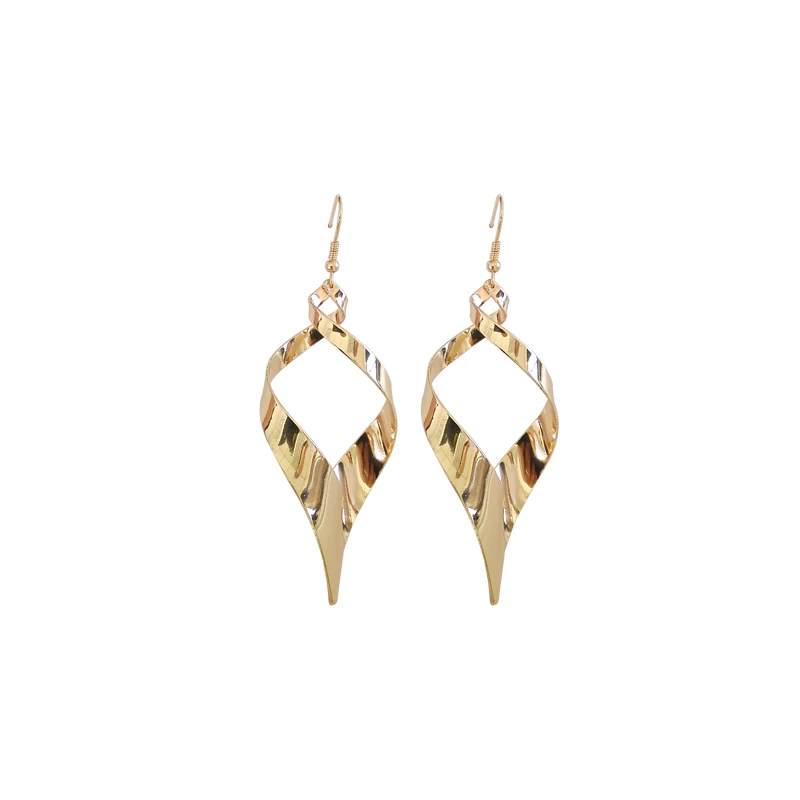 European and American fashion brand jewelry simple punk geometry long spiral earrings women jewelry gifts
European and American fashion brand jewelry simple punk geometry long spiral earrings women jewelry gifts