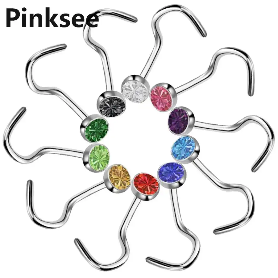 316L Surgical Steel Fake Screw Nose Rings Nostril Nose piercing Body Jewelry 10pcs/lot Screw Studs Body Piercing Jewelry
316L Surgical Steel Fake Screw Nose Rings Nostril Nose piercing Body Jewelry 10pcs/lot Screw Studs Body Piercing Jewelry