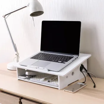 OTHERHOUSE Desktop Wood Sotrage Shelf Rack Computer Holder Display Laptop Bracket Double Layers Home Office Sundries Organizer
OTHERHOUSE Desktop Wood Sotrage Shelf Rack Computer Holder Display Laptop Bracket Double Layers Home Office Sundries Organizer