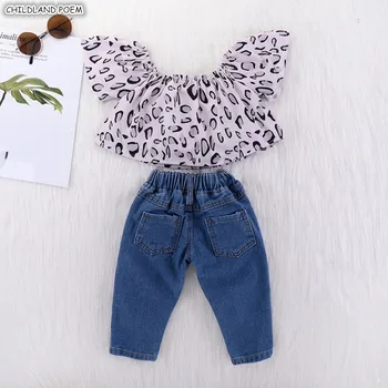 Toddler Baby Girl Clothes Set Kids Baby Girls Clothing Set Leopard Off-Shoulder Tops Shirt + Denim Pants 2 Pcs Baby Girl Outfit
Toddler Baby Girl Clothes Set Kids Baby Girls Clothing Set Leopard Off-Shoulder Tops Shirt + Denim Pants 2 Pcs Baby Girl Outfit