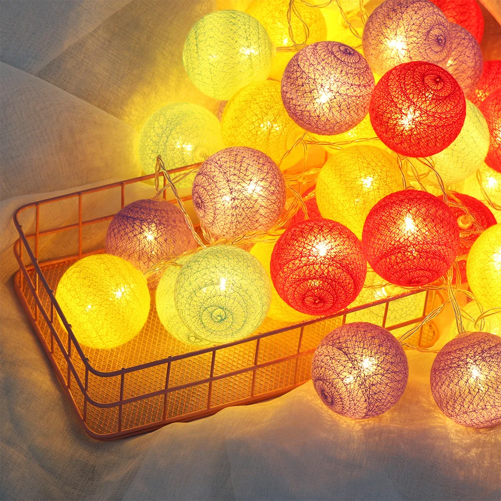 10/20/40LED Cotton Ball USB Charge Supply String Light Holiday Wedding Party Christmas Decoration Atmosphere Bulb Strings Lamps
10/20/40LED Cotton Ball USB Charge Supply String Light Holiday Wedding Party Christmas Decoration Atmosphere Bulb Strings Lamps