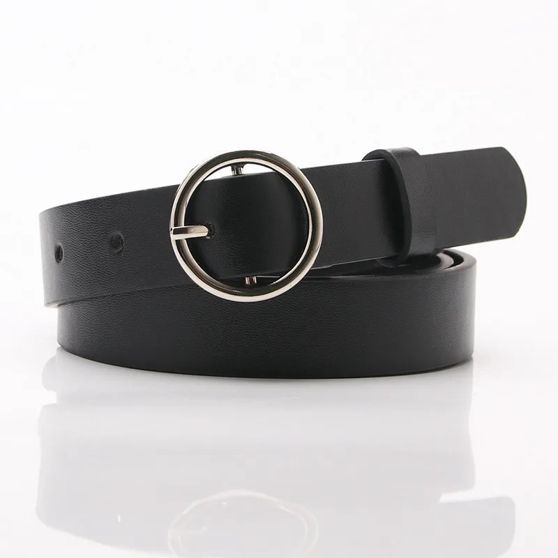 Women leather belt Newest Round buckle belts female leisure jeans wild metal buckle Women strap belt
Women leather belt Newest Round buckle belts female leisure jeans wild metal buckle Women strap belt