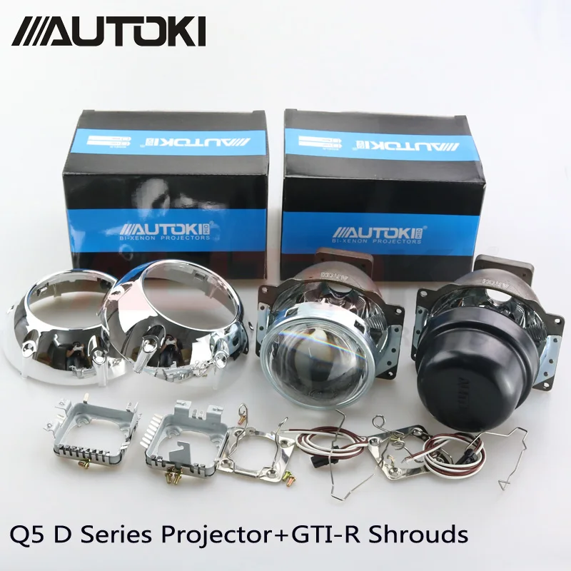 Autoki 3.0'' Car Headlight Projector Lens Koito Q5 Bi-xenon+GTI Shrouds Use D1S D2H D2S D3S D4S HID Lights For Auto Retrofit
Autoki 3.0'' Car Headlight Projector Lens Koito Q5 Bi-xenon+GTI Shrouds Use D1S D2H D2S D3S D4S HID Lights For Auto Retrofit