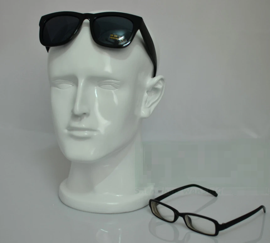 

Top Quality Glossy White Head Mannequin Fiberglass Male Manikin Head Popular In USA, Europe Hot Sale