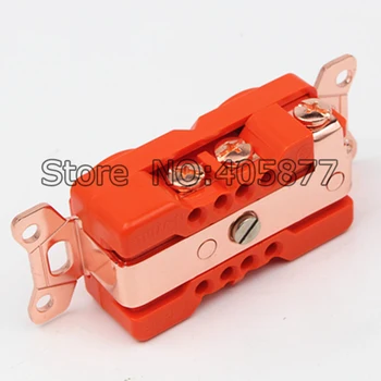 Brand New US Red Copper plated Power Receptacle wall outlet for power distributor socket
Brand New US Red Copper plated Power Receptacle wall outlet for power distributor socket