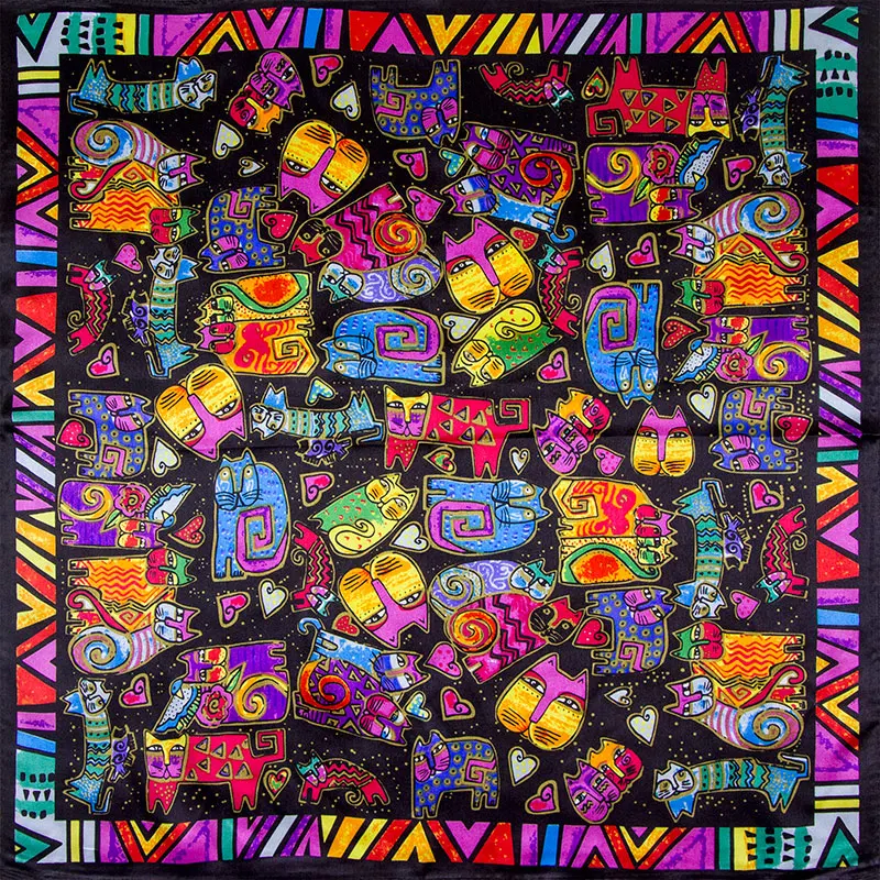 100% Pure Silk Scarf Women Scarf Cat Handkerchief Female Hair Scarf Lady Silk Neck Bandana Square Silk Head Scarf for Women Gift
100% Pure Silk Scarf Women Scarf Cat Handkerchief Female Hair Scarf Lady Silk Neck Bandana Square Silk Head Scarf for Women Gift