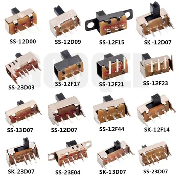 5PCS SS 12D00 Slide switch slide gear fluctuation band 2/3 file single double horizontal mini horizontal power supply
5PCS SS 12D00 Slide switch slide gear fluctuation band 2/3 file single double horizontal mini horizontal power supply