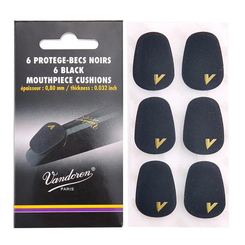 Vandoren Mouthpiece Cushions0.8mm/0.35mm Black/Clear Soprano/Alto/Tenor/Clarinet sax mouhtpiece
Vandoren Mouthpiece Cushions0.8mm/0.35mm Black/Clear Soprano/Alto/Tenor/Clarinet sax mouhtpiece