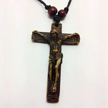 12pcs Tibetan national style imitation bovine bone necklace Jesus cross bovine bone pendant jewelry A-3630
12pcs Tibetan national style imitation bovine bone necklace Jesus cross bovine bone pendant jewelry A-3630
