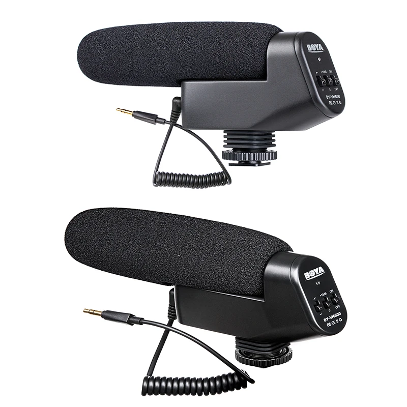 BOYA Cardioid Directional Condenser Microphone Mic for Canon Sony Nikon Pentax DLSR Digital Camera BY-VM600 Microphone
BOYA Cardioid Directional Condenser Microphone Mic for Canon Sony Nikon Pentax DLSR Digital Camera BY-VM600 Microphone