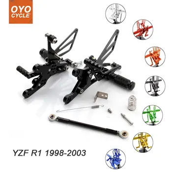 For Yamaha YZF-R1 1998-2003 Motorcycle Accessories CNC Adjustable Rear Set Foot Pegs YZF R1 Foot Rests Footpegs Footrests
For Yamaha YZF-R1 1998-2003 Motorcycle Accessories CNC Adjustable Rear Set Foot Pegs YZF R1 Foot Rests Footpegs Footrests