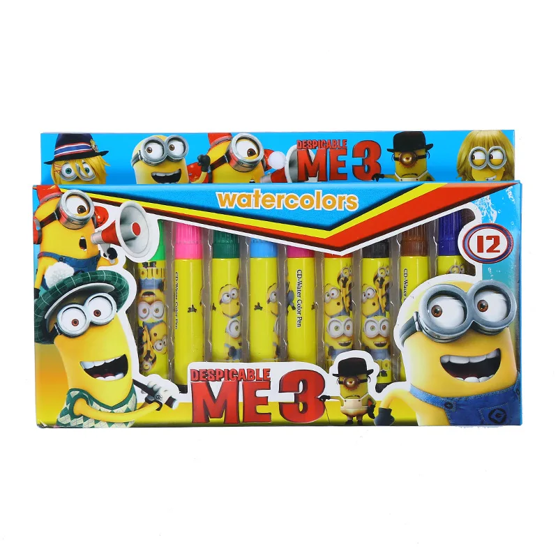 12pcs/Set Cartoon minion waterColored Pencils Kids Drawing pictures Writing Children Pencils School Study Useful tool
12pcs/Set Cartoon minion waterColored Pencils Kids Drawing pictures Writing Children Pencils School Study Useful tool