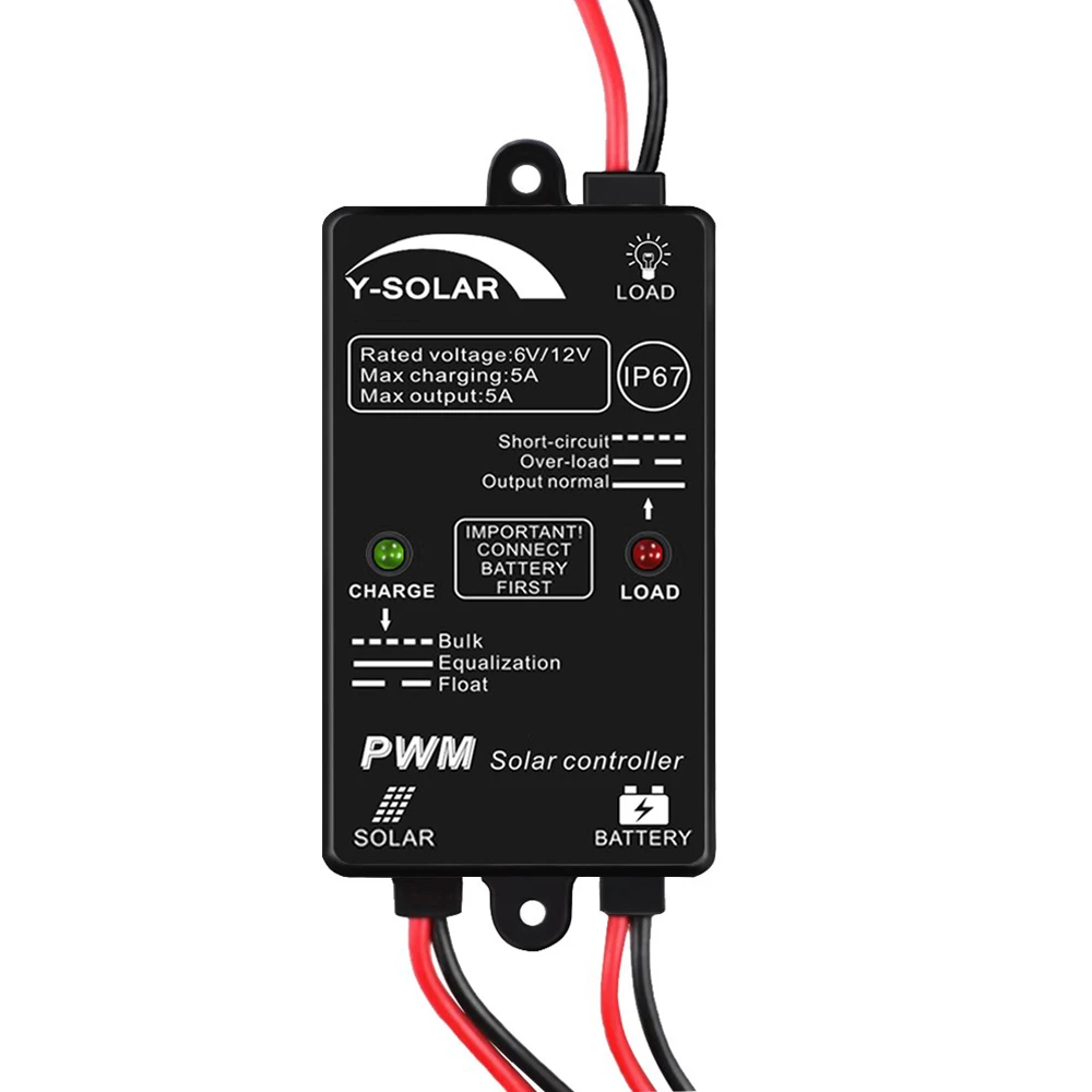 5A12V Mini Solar Charge Controller Waterpoof Load 24 Hours Discharging Solar Regulator for for Small Solar Home Use Y-SOLAR
5A12V Mini Solar Charge Controller Waterpoof Load 24 Hours Discharging Solar Regulator for for Small Solar Home Use Y-SOLAR