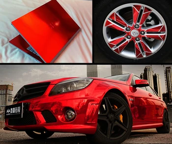 Car Wrap Film SUNICE High Glossy Red Mirror Chrome Vinyl Car Auto Wrapping Sticker Decals PVC Sheet with Bubble Free 152*300cm
Car Wrap Film SUNICE High Glossy Red Mirror Chrome Vinyl Car Auto Wrapping Sticker Decals PVC Sheet with Bubble Free 152*300cm