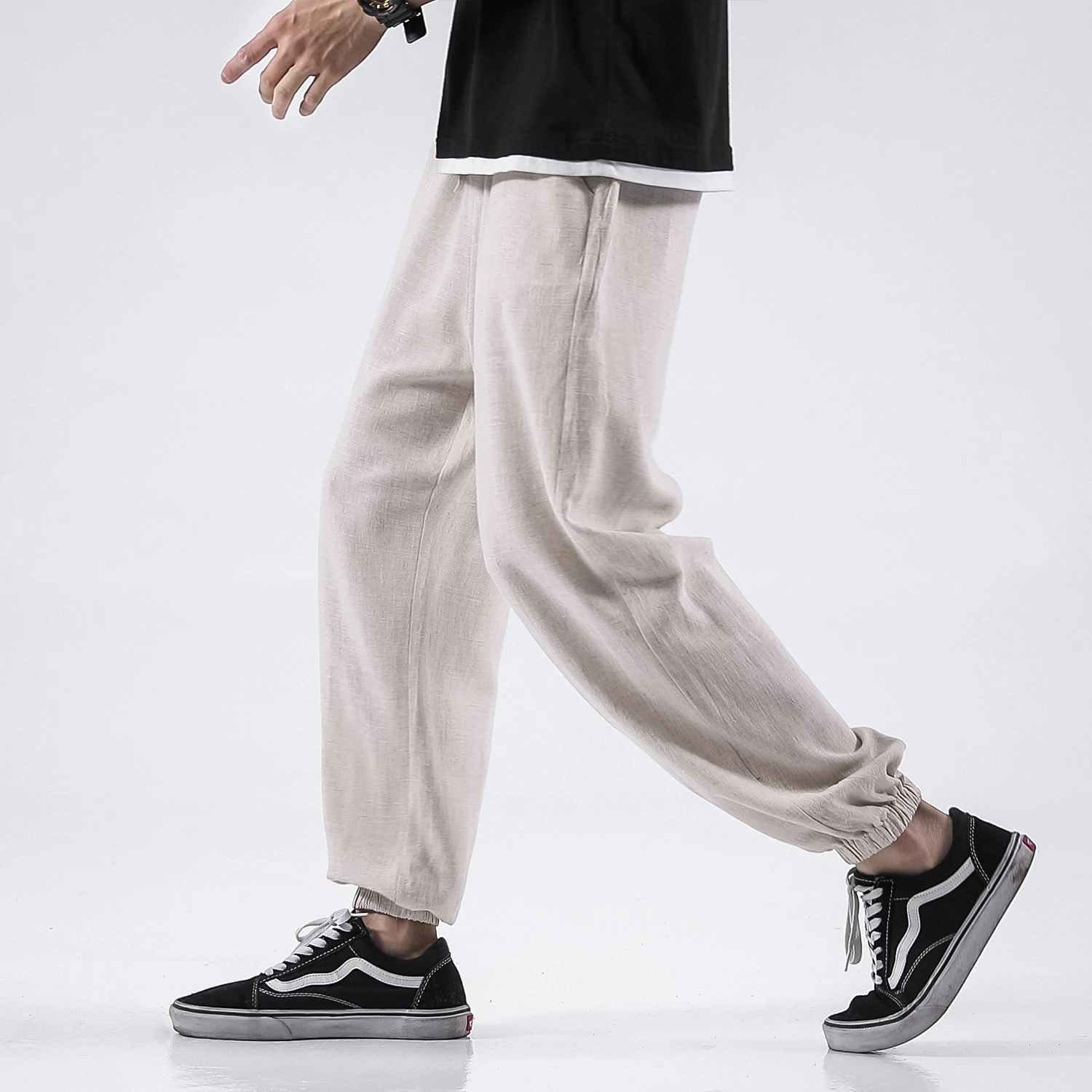M-5XL Elastic Waist Cuffed Linen Pants Ankle Length Summer Comfortable Japanese Streetwear Workout Harem Hemp Trousers XXXXXL
M-5XL Elastic Waist Cuffed Linen Pants Ankle Length Summer Comfortable Japanese Streetwear Workout Harem Hemp Trousers XXXXXL
