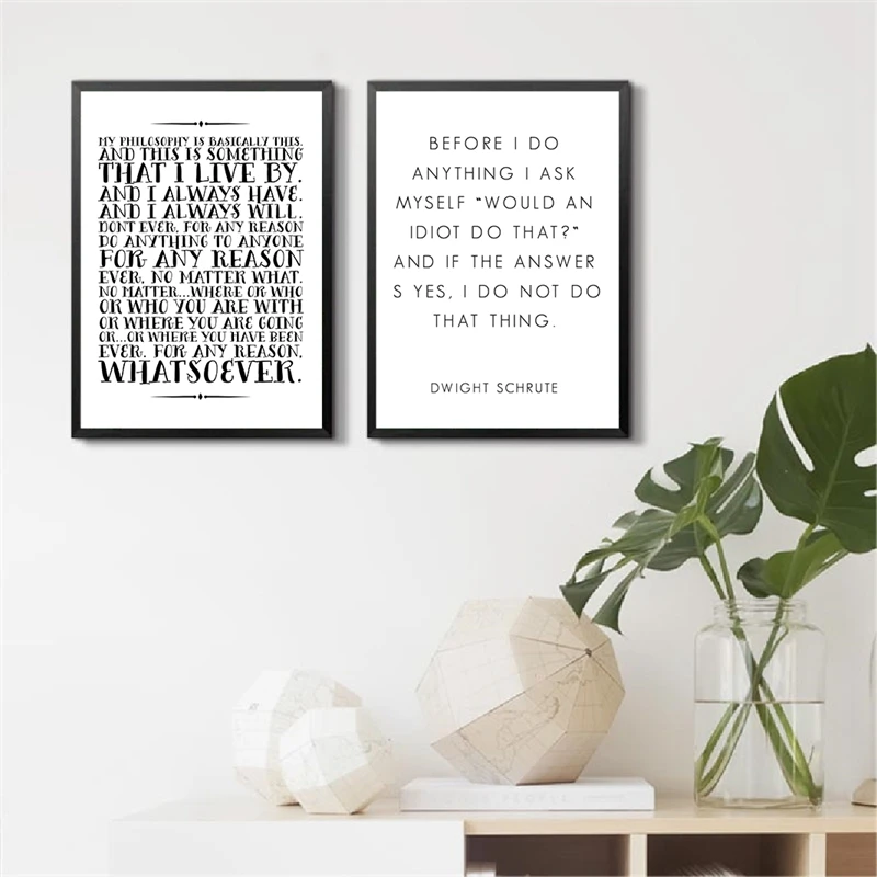 The Office Tv Series Print Poster Room Decor , Michael Scott And Dwight Schrute The Office Quotes Wall Art Canvas Painting
The Office Tv Series Print Poster Room Decor , Michael Scott And Dwight Schrute The Office Quotes Wall Art Canvas Painting
