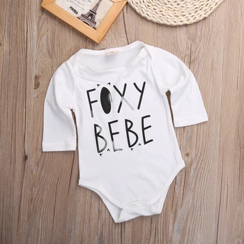 Newborn Baby Boys Girls White Letter Fox Print Bodysuit Long Sleeve Jumpsuit Cotton Blend Casual Outfit
Newborn Baby Boys Girls White Letter Fox Print Bodysuit Long Sleeve Jumpsuit Cotton Blend Casual Outfit