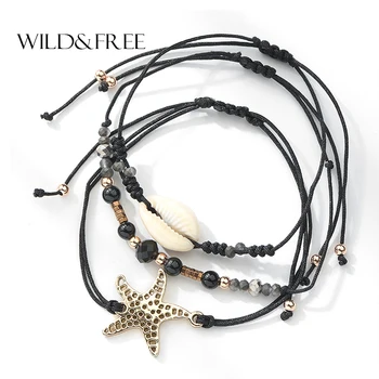 Wild&Free Handcraft Starfish Bracelets Bangles 3PCS/SET Adjustable Beads Shell Charm Bracelets For Women Bracelet Accessories
Wild&Free Handcraft Starfish Bracelets Bangles 3PCS/SET Adjustable Beads Shell Charm Bracelets For Women Bracelet Accessories
