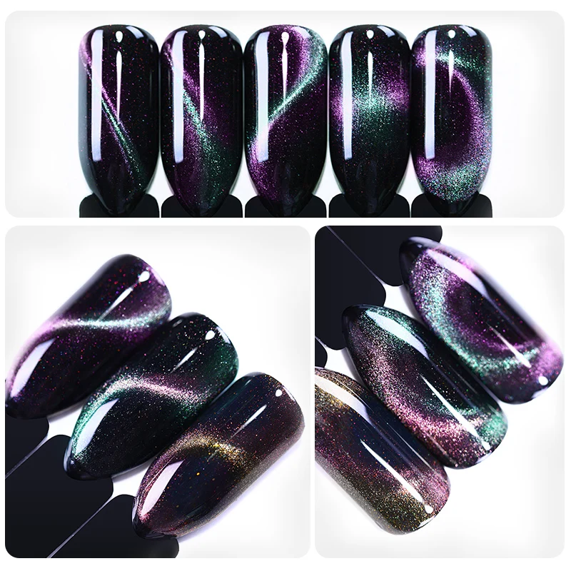 UR SUGAR 7.5ml Holographic Chameleon Magnetic 3D Cat Eye Gel Polish Soak Off UV Gel Black Base Needed Magnet Stick
UR SUGAR 7.5ml Holographic Chameleon Magnetic 3D Cat Eye Gel Polish Soak Off UV Gel Black Base Needed Magnet Stick