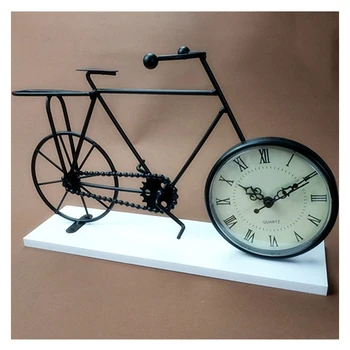 Creative Wood-plastic Desktop Clock Ornaments Black Retro Nostalgic Wrought Iron Bicycle Model Clock Crafts Home Decoration Gift
Creative Wood-plastic Desktop Clock Ornaments Black Retro Nostalgic Wrought Iron Bicycle Model Clock Crafts Home Decoration Gift