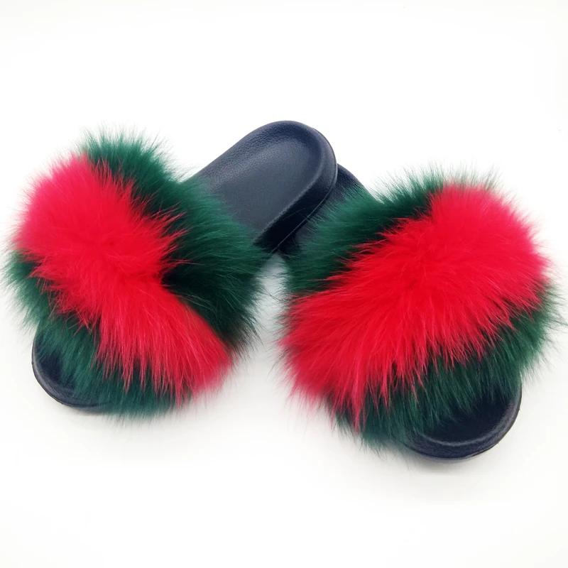 Women's Winter Furry Slippers Indoor Warm Fox Fur Slippers Black Fluffy Plush Shoes Women Slides Flip Flops Sandals Big Size Hot
Women's Winter Furry Slippers Indoor Warm Fox Fur Slippers Black Fluffy Plush Shoes Women Slides Flip Flops Sandals Big Size Hot