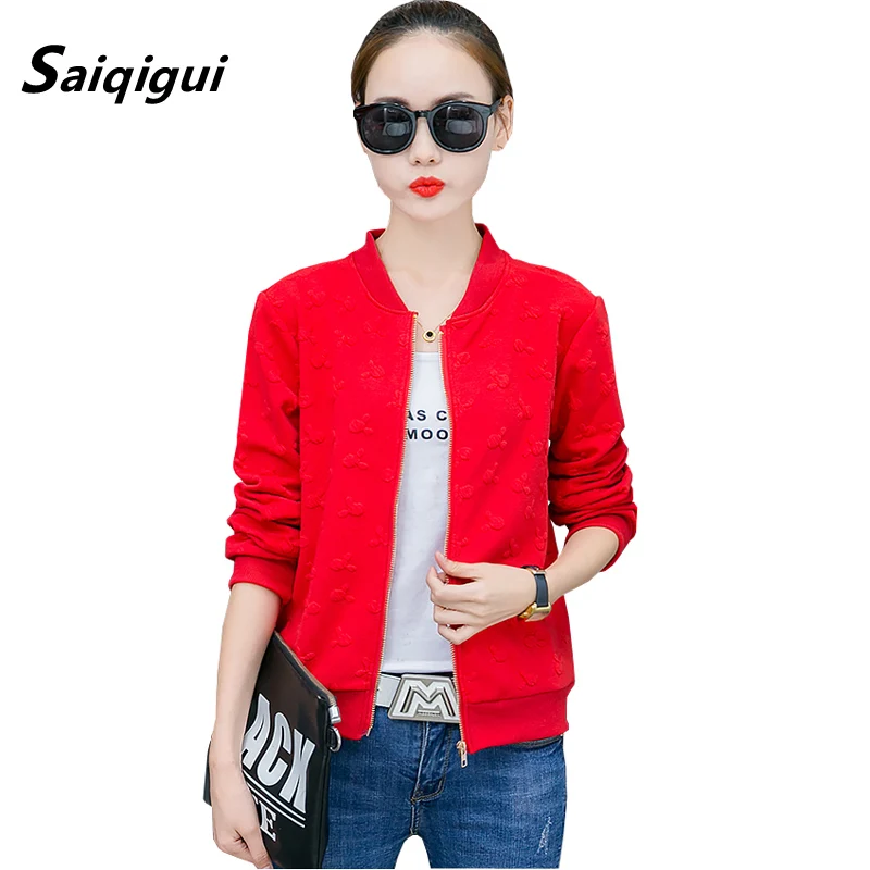 Saiqigui 2019 spring Autumn Fashion Casual Korean style Baseball Jacket Women cardigan Bomber Jacket Long Sleeve coats Outwear
Saiqigui 2019 spring Autumn Fashion Casual Korean style Baseball Jacket Women cardigan Bomber Jacket Long Sleeve coats Outwear