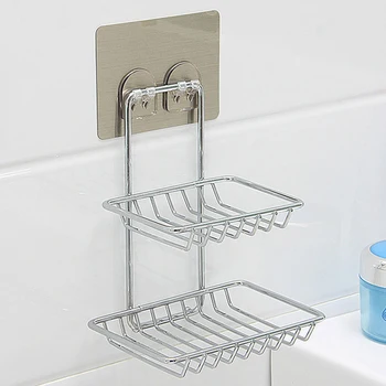 Home Storage Double Layer Storage Shelves Suction Cup Firm Soap Dish Holder Bathroom Kitchen Organizer
Home Storage Double Layer Storage Shelves Suction Cup Firm Soap Dish Holder Bathroom Kitchen Organizer