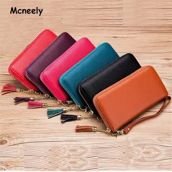 Mcneely Women Long Wallet Luxury Brand Genuine Leather Clutch Wallet Ladies Purse Girls Money Bag High Quality
Mcneely Women Long Wallet Luxury Brand Genuine Leather Clutch Wallet Ladies Purse Girls Money Bag High Quality