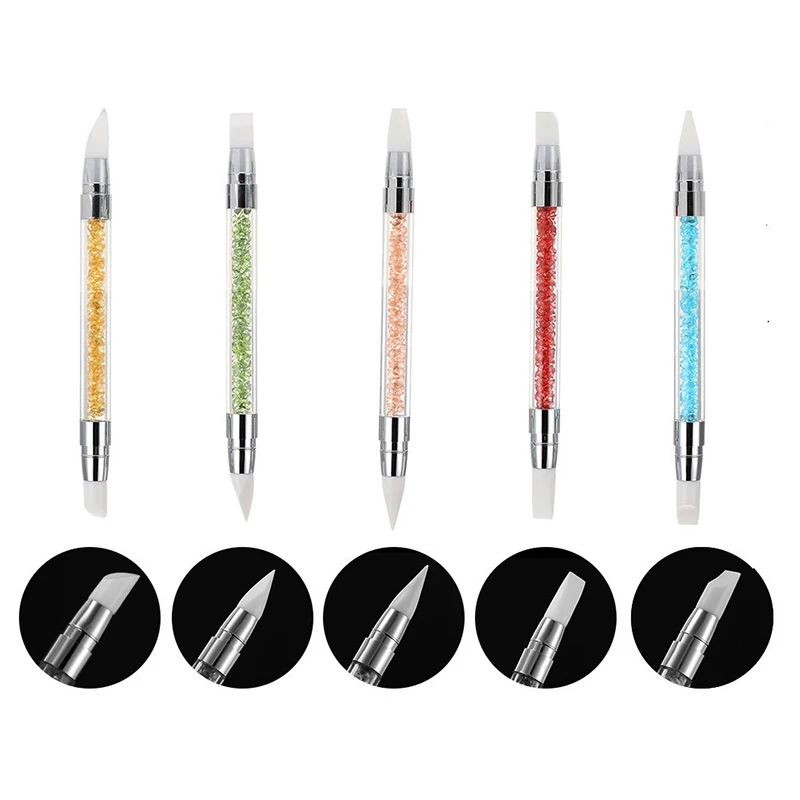 2 Way Rhinestone Crystal Nail Art Brush Pen Dual Silicone Head Carving Emboss Shaping Hollow Sculpture Manicure Dotting Tool
2 Way Rhinestone Crystal Nail Art Brush Pen Dual Silicone Head Carving Emboss Shaping Hollow Sculpture Manicure Dotting Tool
