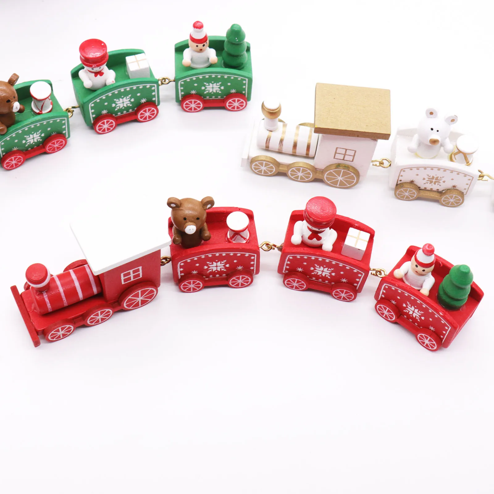 20x5x2.5cm Christmas Woods Small Train Children New Year Supplies Festive New Wooden Train Christmas Decorations White,Green,Red
20x5x2.5cm Christmas Woods Small Train Children New Year Supplies Festive New Wooden Train Christmas Decorations White,Green,Red