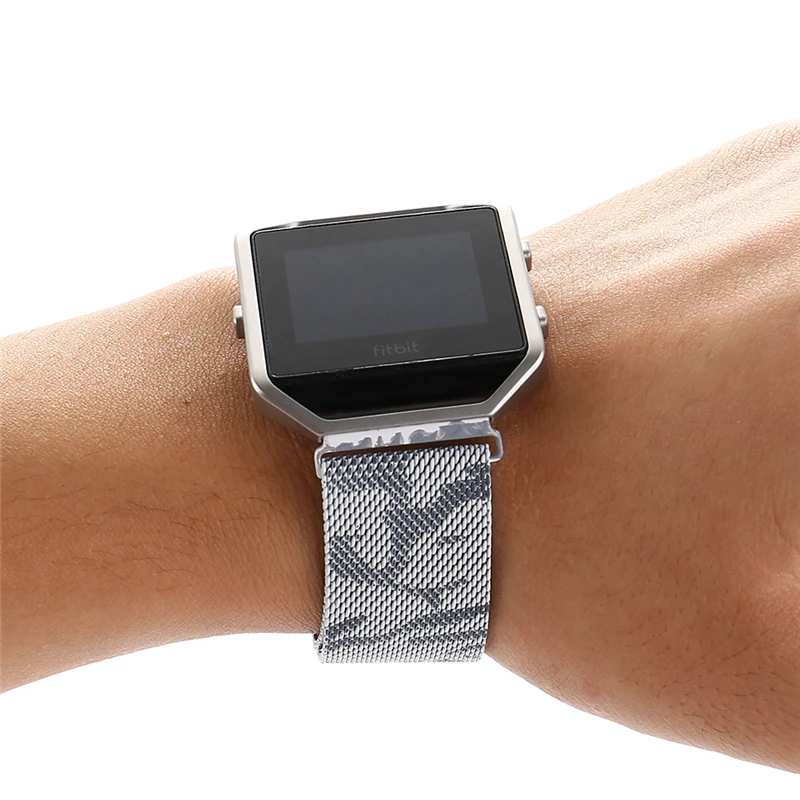 Metal Frame Housing + Camouflage Milanese Loop Mesh Stainless Steel Bracelet Strap Band with Magnet Lock for Fitbit Blaze
Metal Frame Housing + Camouflage Milanese Loop Mesh Stainless Steel Bracelet Strap Band with Magnet Lock for Fitbit Blaze