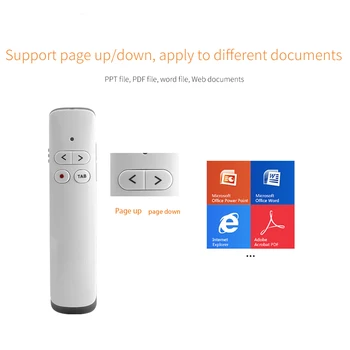 PP924 Wireless Presenter PPT Flip Pen Present Pointer 50m Red Light Remote Control Slide Laser Pointer Clicker for Teacher
PP924 Wireless Presenter PPT Flip Pen Present Pointer 50m Red Light Remote Control Slide Laser Pointer Clicker for Teacher