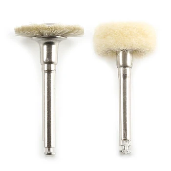 1Pcs 2.34mm Wool Polishing Flat Brush Grinder Brushes for Low Speed Machine Accessories Grinding Buffing Dental Care Tools TSLM2