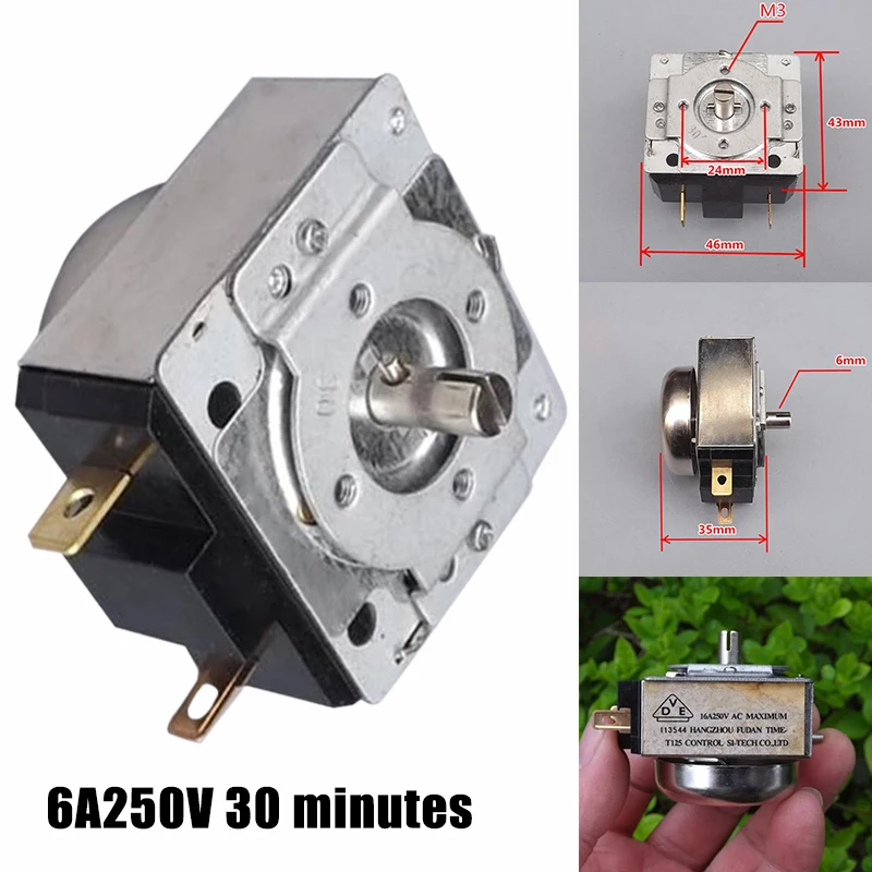 Durable AC 250V 16A 30 Minutes Mechanical Time Switch Timer Controller for Electric Cooker Oven Microwave Household Kitchen Tool
Durable AC 250V 16A 30 Minutes Mechanical Time Switch Timer Controller for Electric Cooker Oven Microwave Household Kitchen Tool